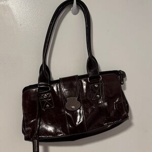 Elegant Dark Brown Leather Handbag